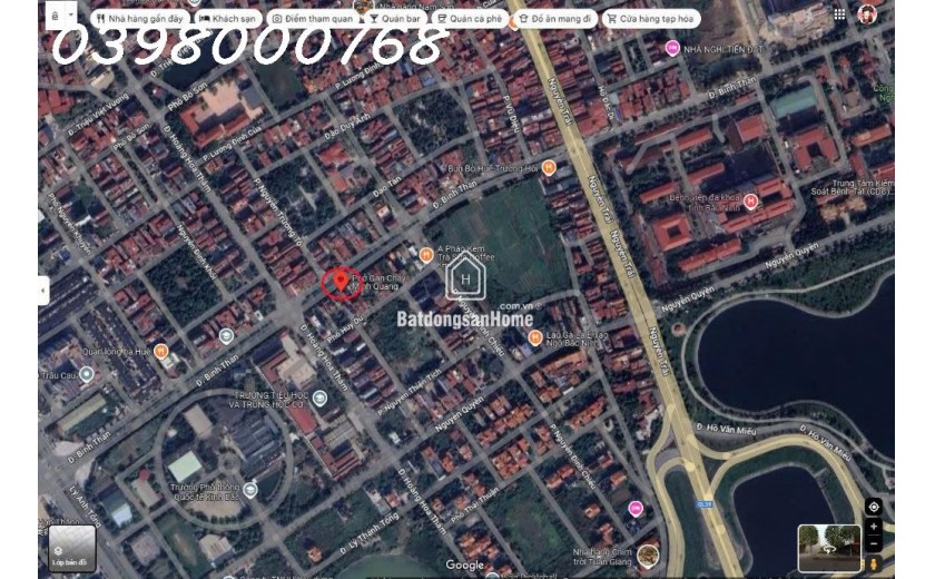 Bán Lô đất mặt tiền Số 11 Đường Bình Than, P. Võ Cường , TP. Bắc Ninh, giá đầu tư